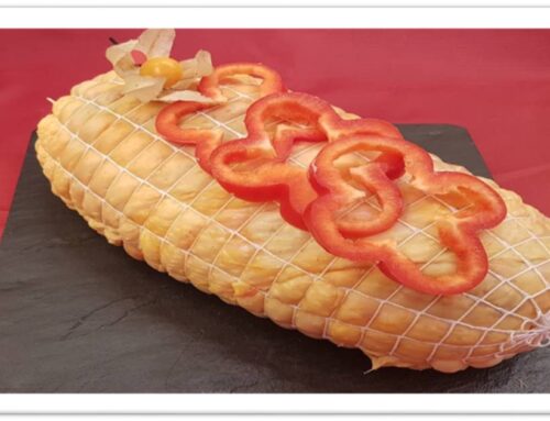 POLLO DE ALIMENTACION NATURAL RELLENO DE FRUTAS